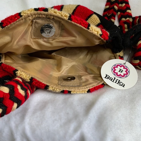 🆕Wayuu crossbody evil eye round tapestry bag!! Made in Colombia 🇨🇴 - Picture 6 of 8